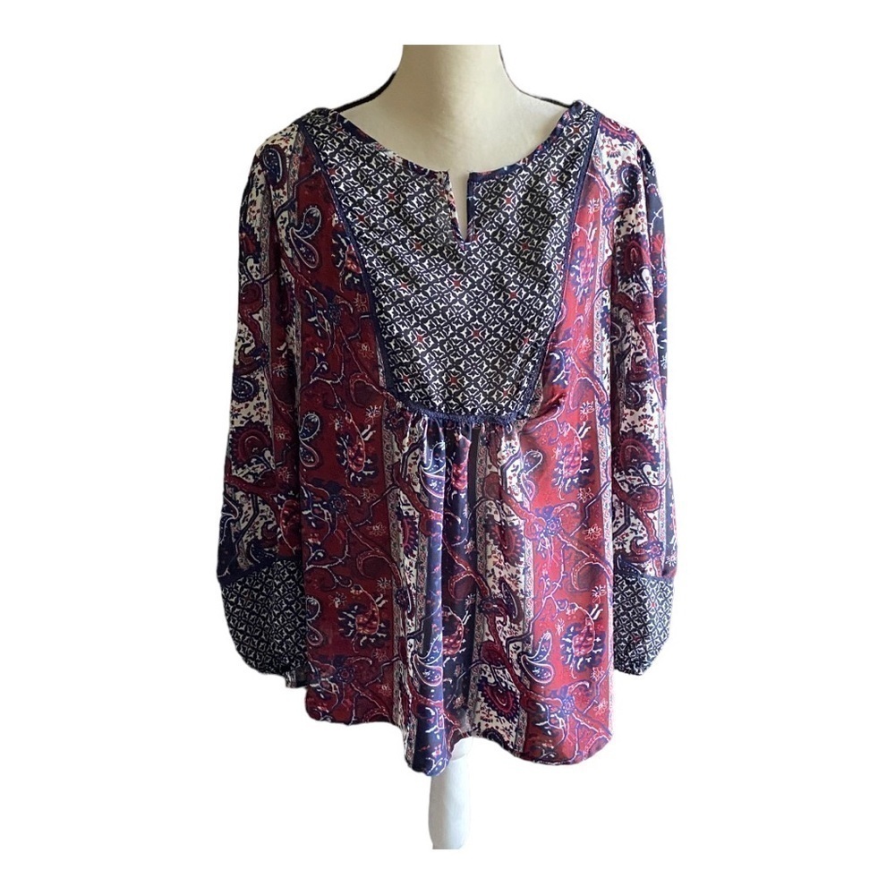 DRESS BARN-PAISLEY PRINT BLOUSE-SIZE 2X